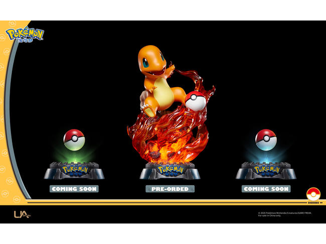 官方授权UniqueArt制作正版收藏级雕像初代御三家-小火龙已正式开启预售!