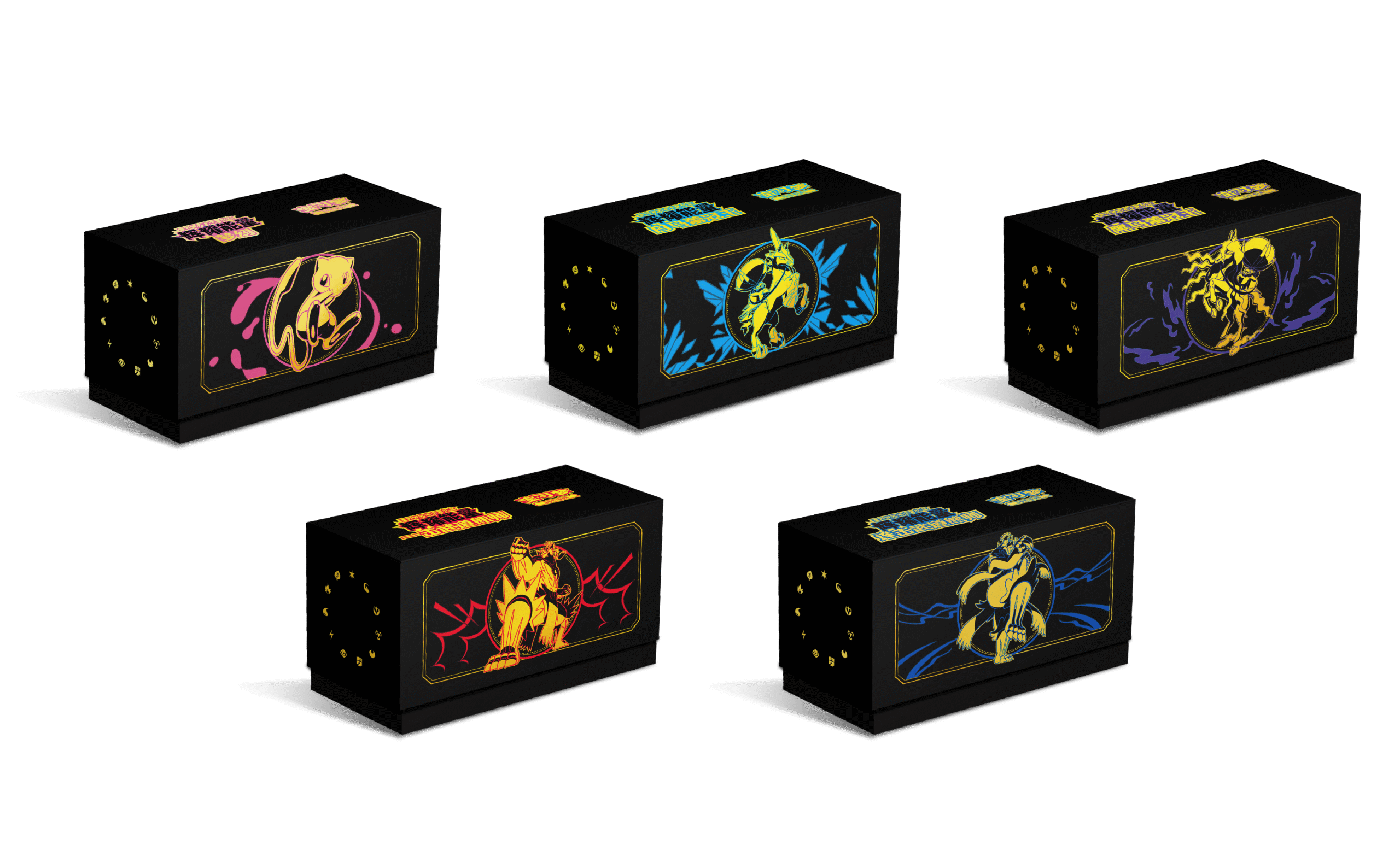 辉耀能量 宝可梦艺术卡套礼盒 梦幻/白马蕾冠王/黑马蕾冠王/一击武道熊师/连击武道熊师