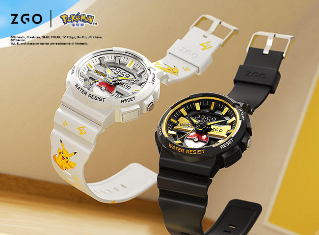 ZGO正港丨宝可梦联名钟表，一起领略不一样的时光旅途吧！
