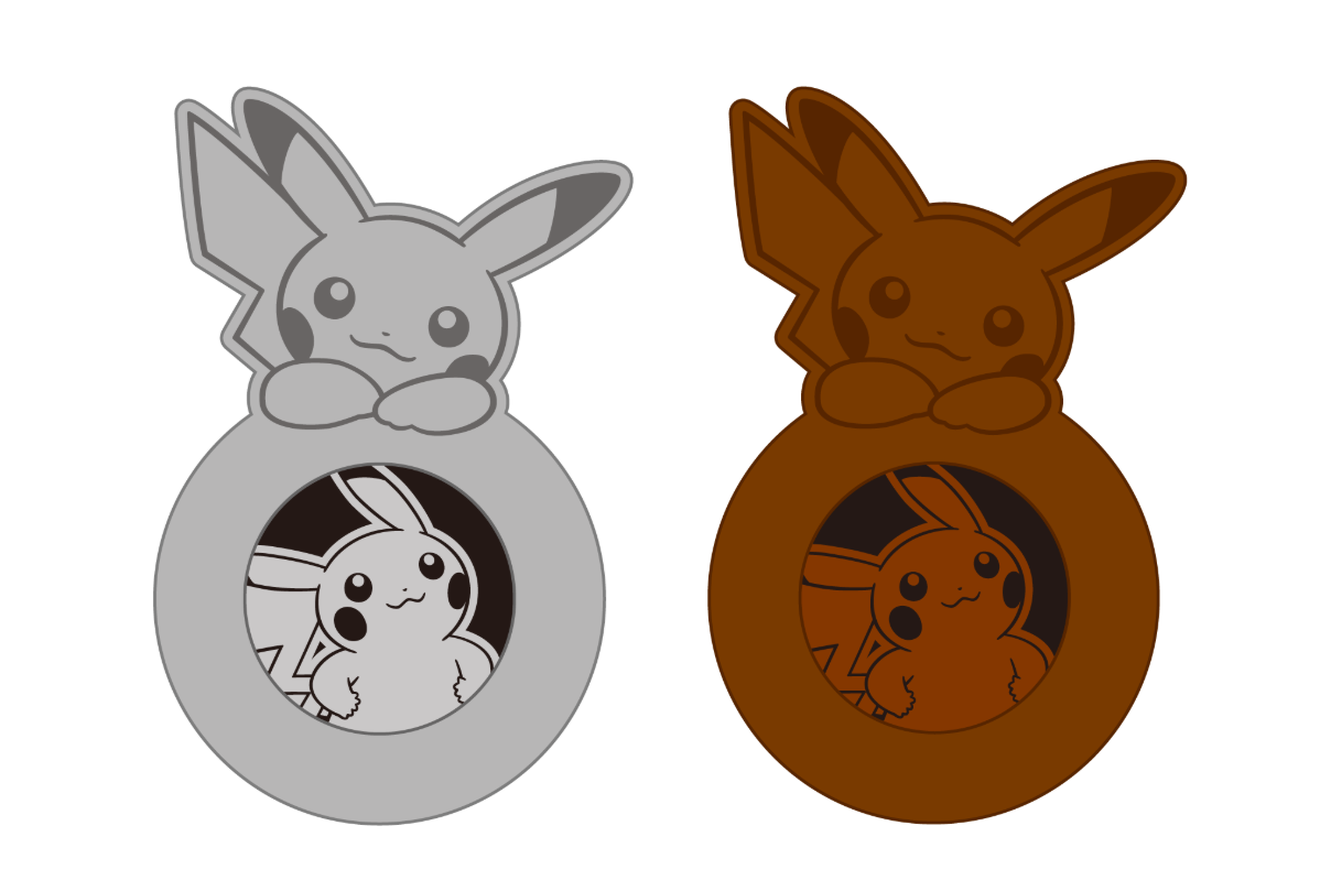 硬币保护盒挂件 皮卡丘 银色款/棕色款